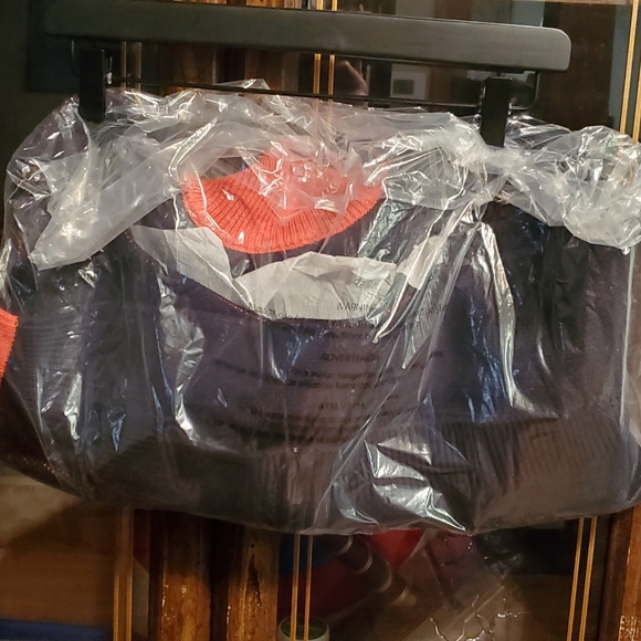 TRICK R TREAT™ Flaming Pumpkin Cropped Knit Jacket - Picture 6 of 6